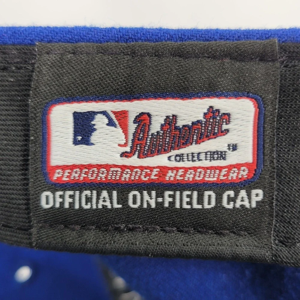Chicago Cubs Baseball Hat Cap Mens 7-1/8 Blue New Era 59Fifty Fitted Wide Brim